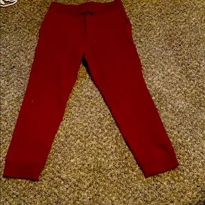 Burgundy joggers